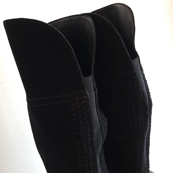 New Vince Camuto Bendra Suede Over the Knee Boots in black - Picture 11 of 13
